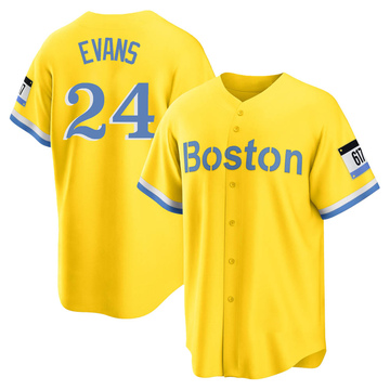 Dwight Evans Boston Red Sox Men's Navy Backer Long Sleeve T-Shirt 