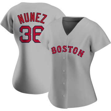 Eduardo Nunez #36 Team Issued Gray Road Jersey