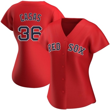 Triston Casas Men's Boston Red Sox Alternate Jersey - Black Golden Replica