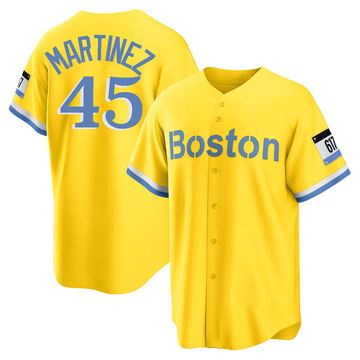 Youth Majestic Boston Red Sox #45 Pedro Martinez Replica Navy Blue
